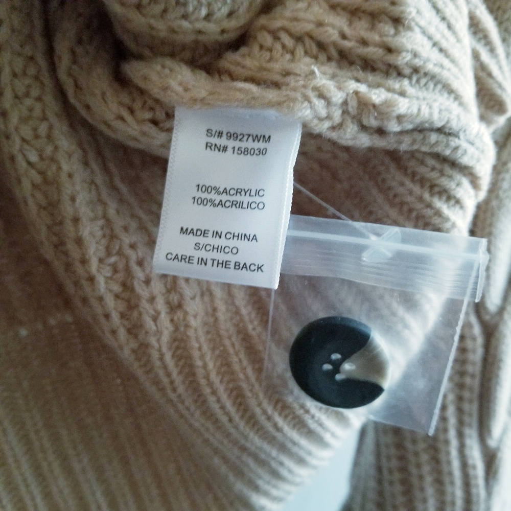 Love Tree Chunky Cable Knit Sweater Cardigan - Picture 4 of 4